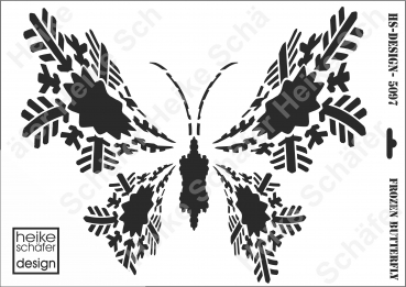 Schablone-Stencil A3 270-5097 Frozen Butterfly